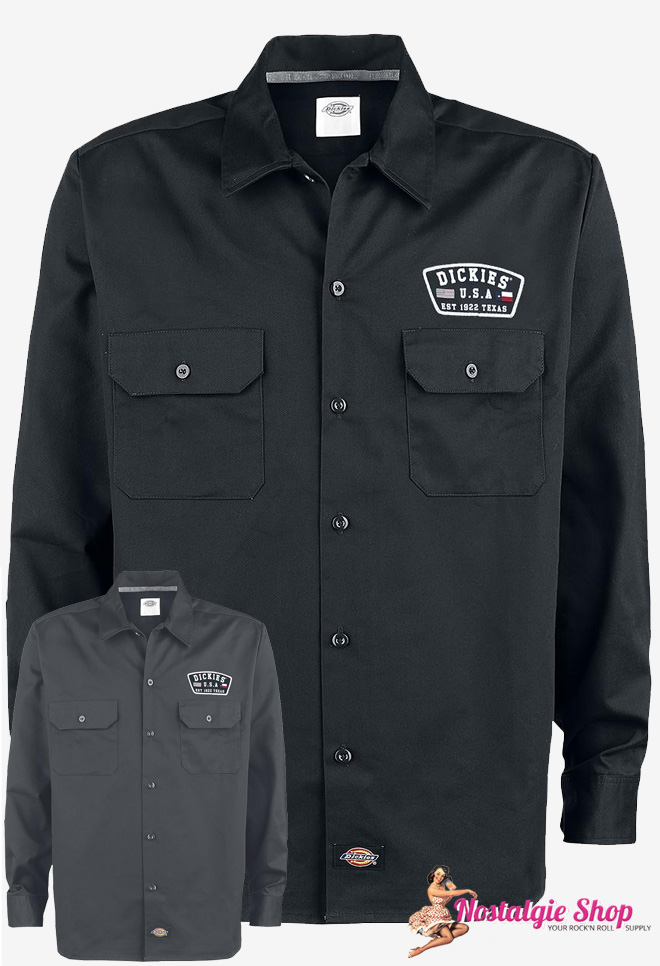 Dickies Workshirt Minersville schwarz S