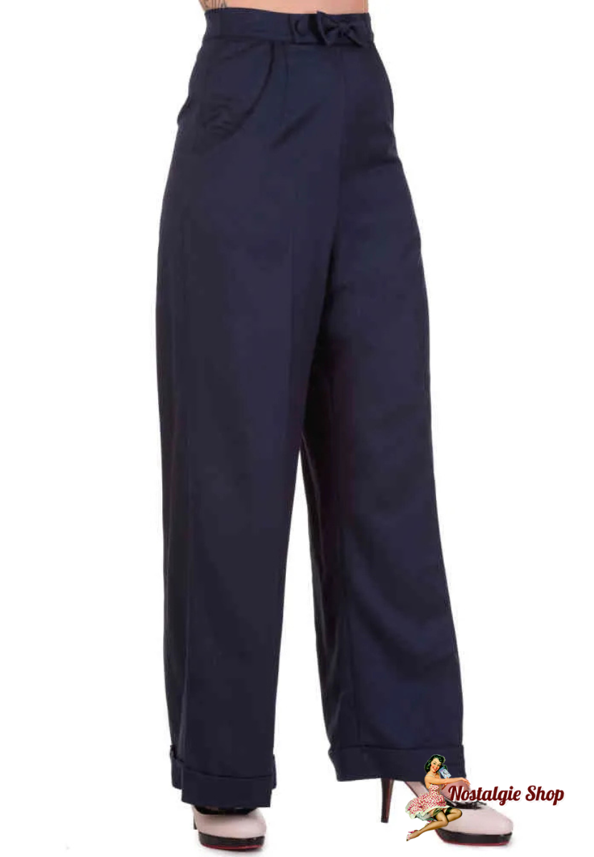 Banned - Hidden away  Marlenehose - Blau
