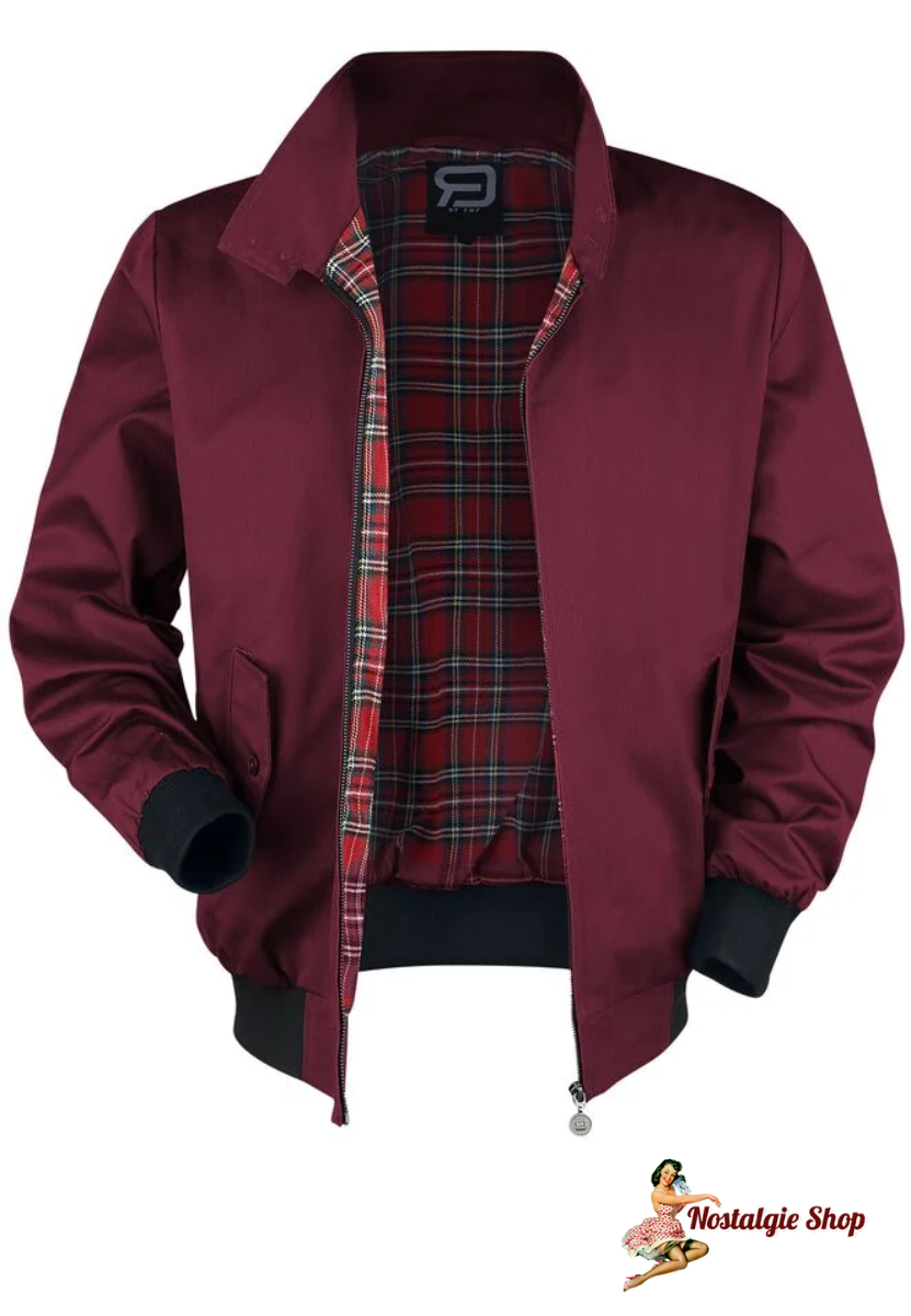 Harrington Jacke - bordeaux