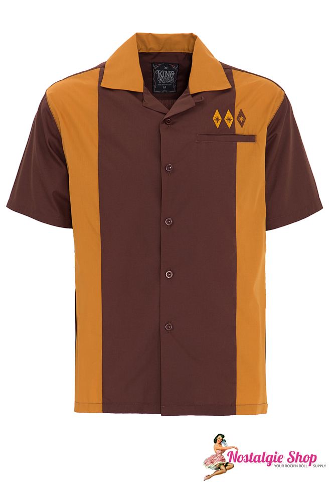 King Kerosin - Bowling Shirt - 50s Diamond