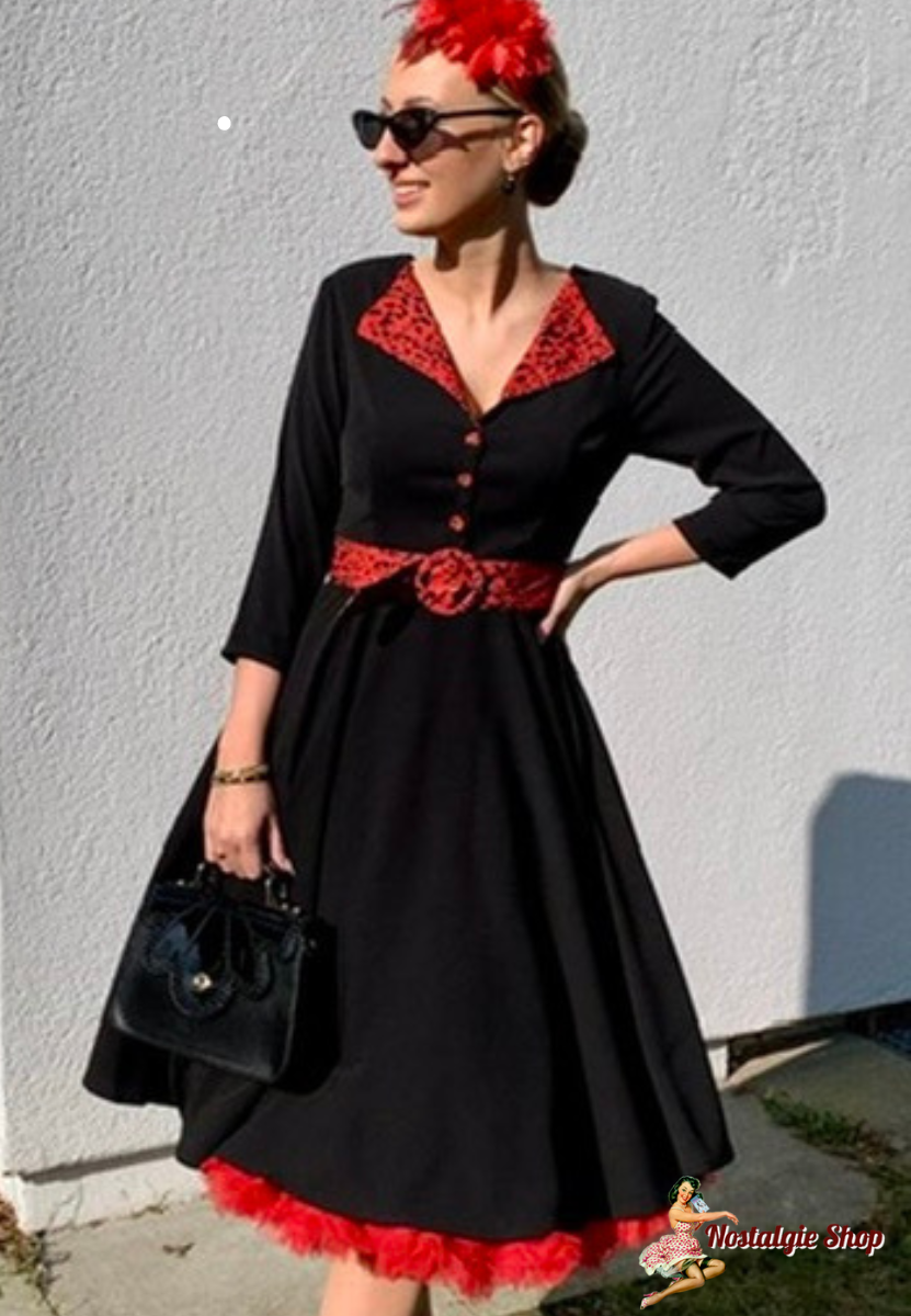 Timeless London - Swing Lynette Animal Print Detail Dress