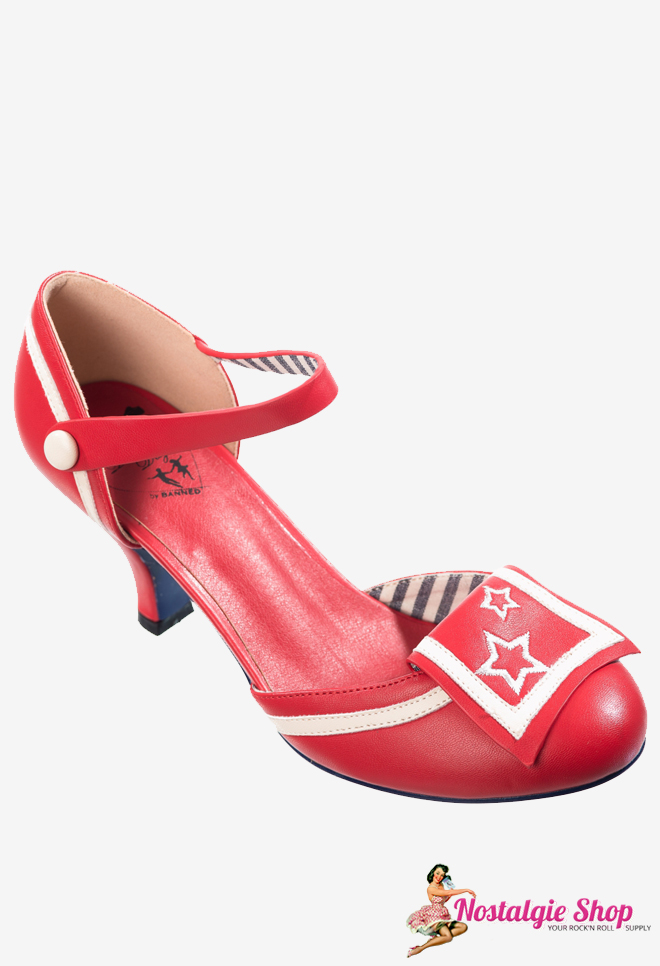 Banned Sailor Pumps rot - nur noch Gr. 39 -
