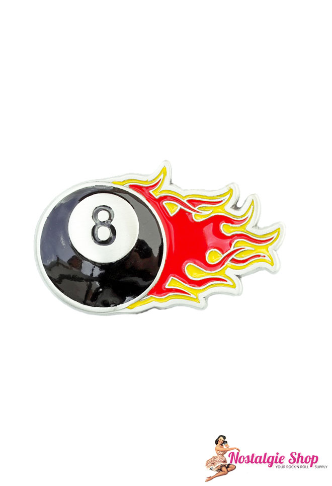 Buckle - 8 Ball on Fire