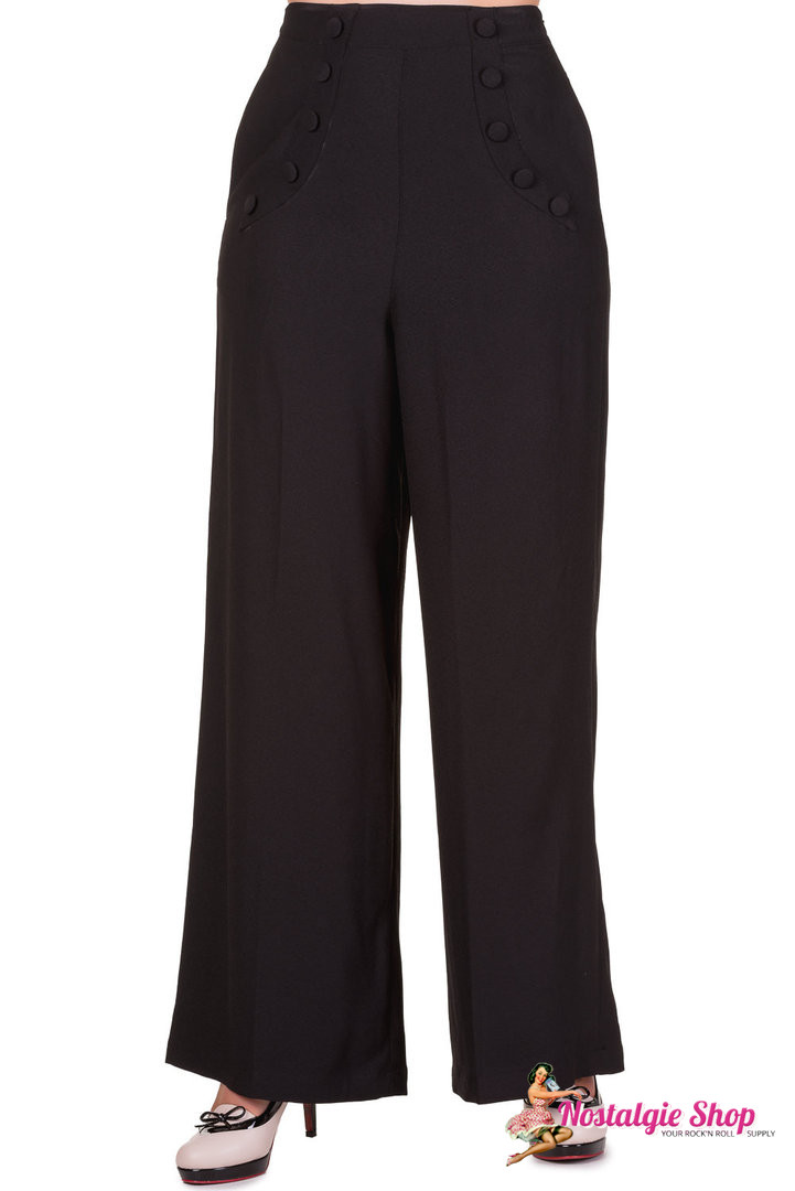 Banned Marlene Hose "Full Moon" - schwarz