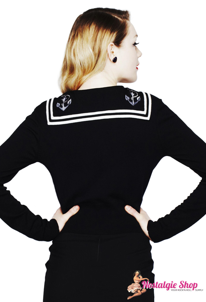Hell Bunny Cardigan - Sailor schwarz